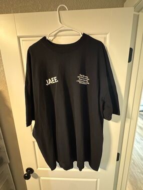 J.A.E.E. Black Graphic Tee OFF WHITE VIRGIL ABLOH